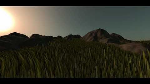 WebGL Terrain, Grass and Sky rendering
