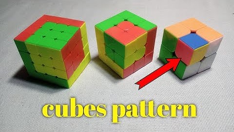 cube in a cube patterns full video in Hindi 2x2 3x3 4x4 cubes tutorial pattern video