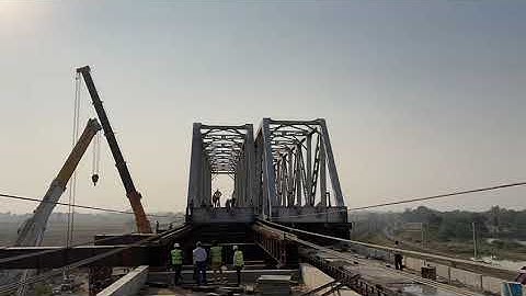 2nd 76 m Open Web Girder for Ganjkhwaja RFO on EDFC successfully launched today