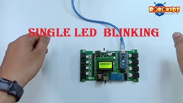 Arduino Nano - LED blinking on R-NanoBrick(Gujarati)