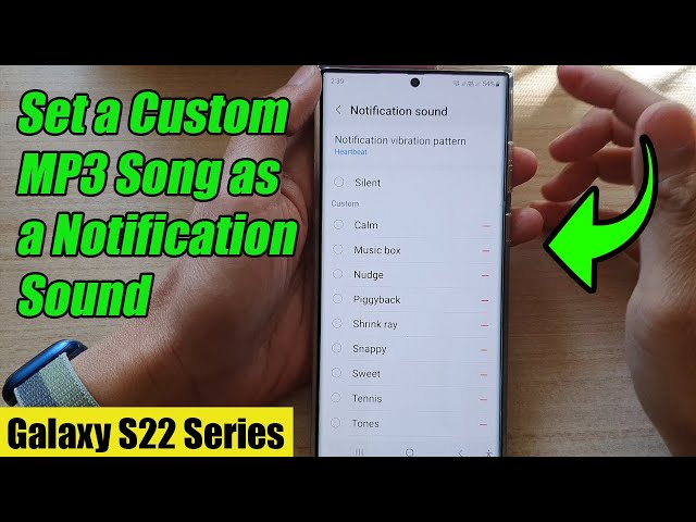 Galaxy S22/S22+/Ultra: How to Set a Custom MP3 Song as a Notification Sound class=