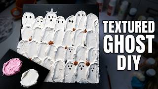 Halloween Textured Ghost Painting