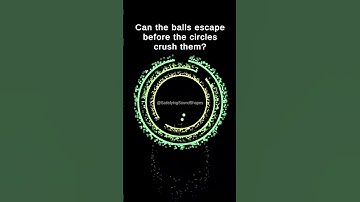 Bouncing Balls - Can They Escape In Time? #satisfying  #simulation  #asmr