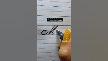How to connect “M,o,e”🤔✍️#calligraphy #lettering #handwriting #cursive #reels #shorts