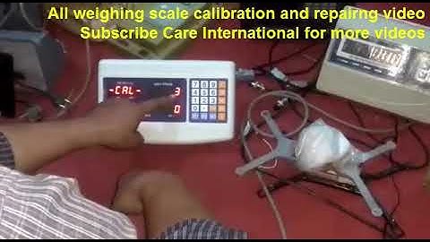 TCS Weighing Scale Calibration Setting | Price Computing Scale | AERO A 12 Calibration Setting