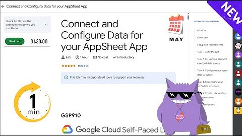 Connect and Configure Data for your AppSheet App  | #2025 | #GSP910  |#qwiklabs |Solution