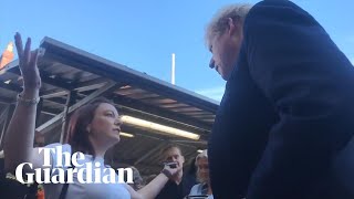 Boris Johnson confronted in Doncaster: 'You have cheek to come here'