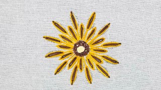 Amazing Hand Embroidery with Lazy Daisy Stitch.