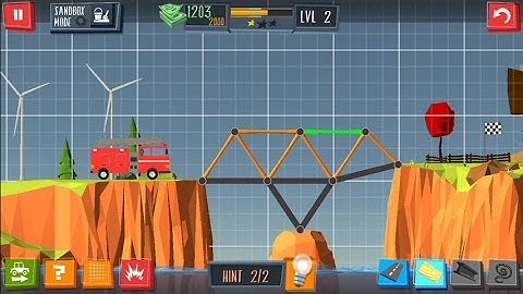 Build a Bridge! (by BoomBit Games) - bridge building simulation game for Android and iOS - gameplay.