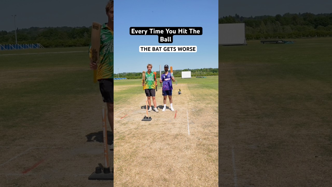 Hit The Ball, The Bat Gets WORSE🏏 #cricket #englandcricket #cricketaustralia #indiacricket