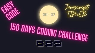 Html CSS & JavaScript Timer - Coding Challenge