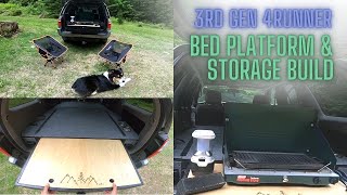 3RD GEN 4RUNNER BED PLATFORM & STORAGE BUILD | simple, lowcost, functional