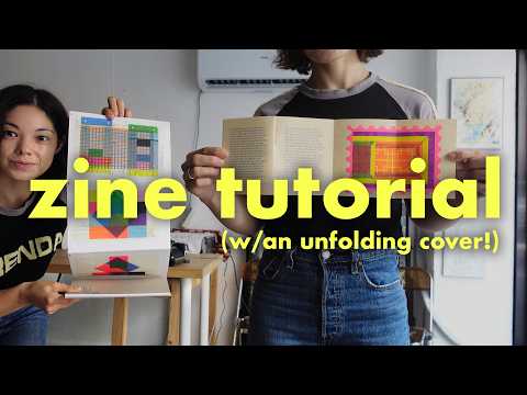 Tutorial Zine With A Fold Out Cover 