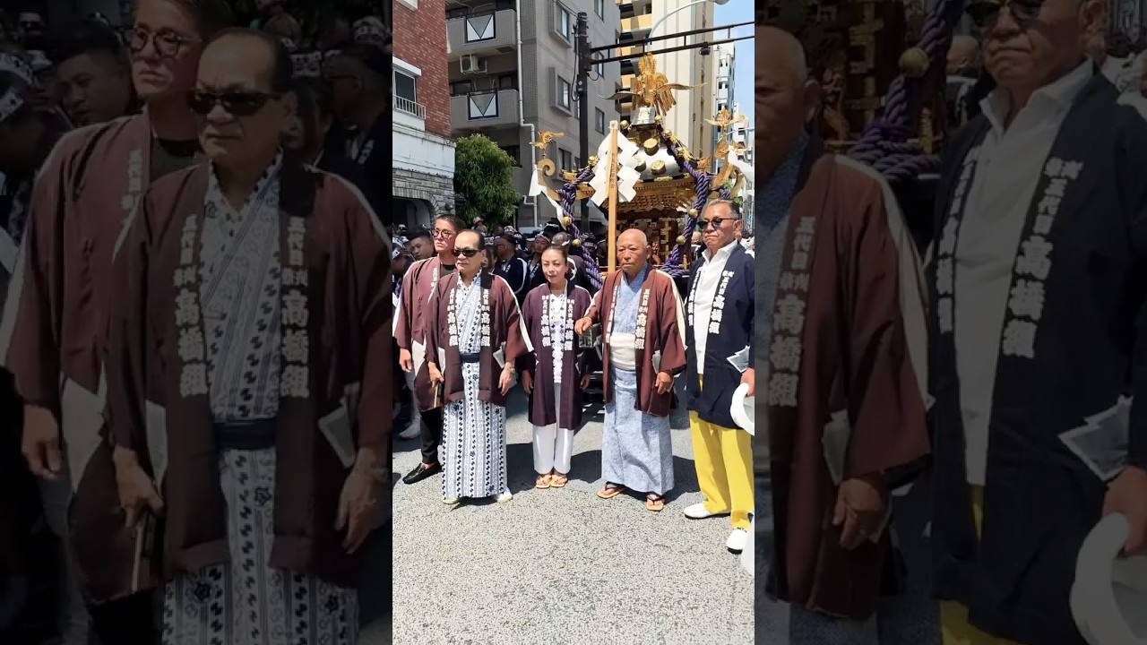 浅草五代目高橋組 親分土曜の神輿出発前 西浅三北!三社祭 2026