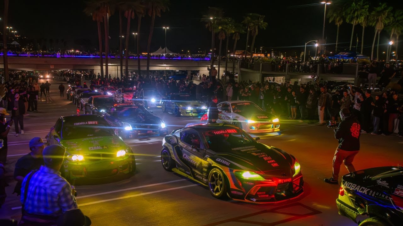 The Most INSANE Car Meet in Long Beach! (Type S Night Lights 2025 ...