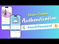 Email And Password Authentication Firebase Flutter | Flutter Firebase Email Login