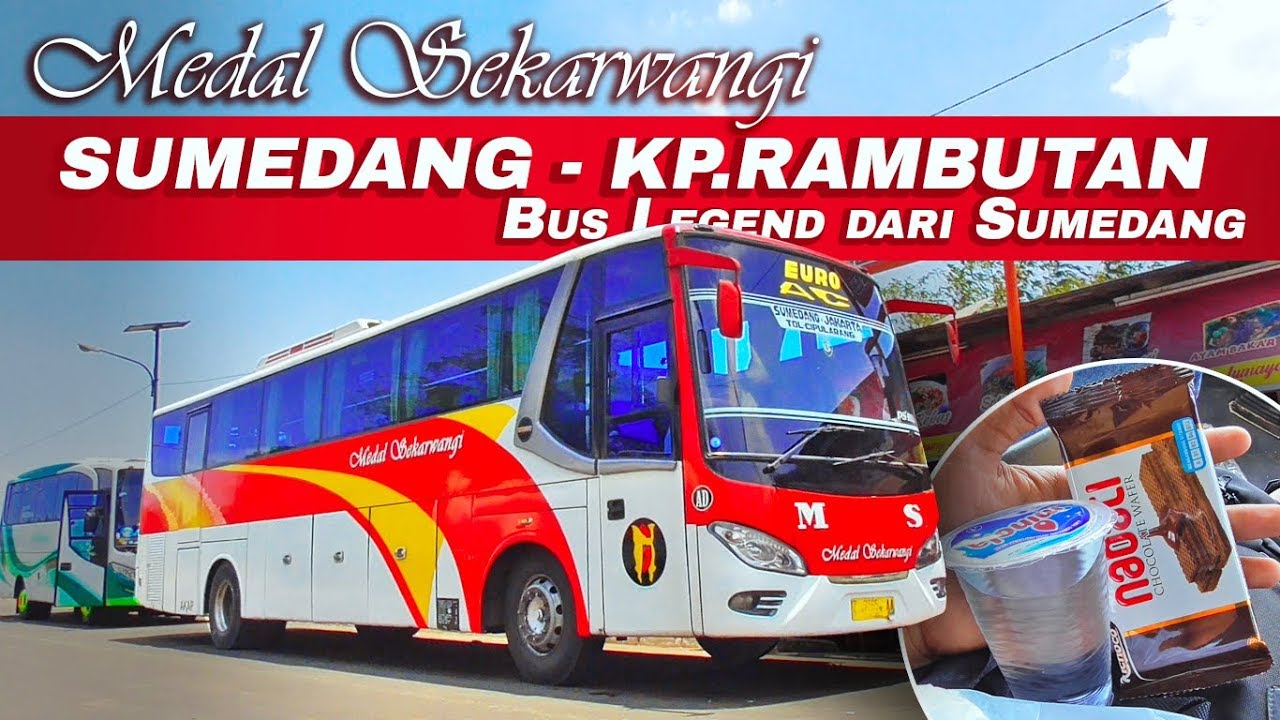 Jarak Pendek dapat Snack 😄 | Naik Bis Medal Sekarwangi Sumedang -  Jakarta