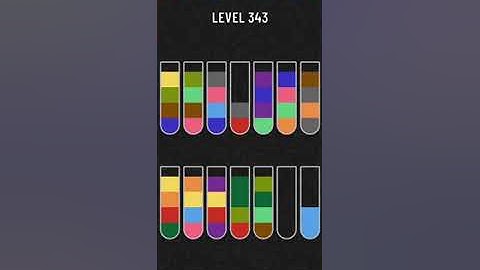 Water Sort Puzzle Level 343 Walkthrough Solution Android/iOS 💦