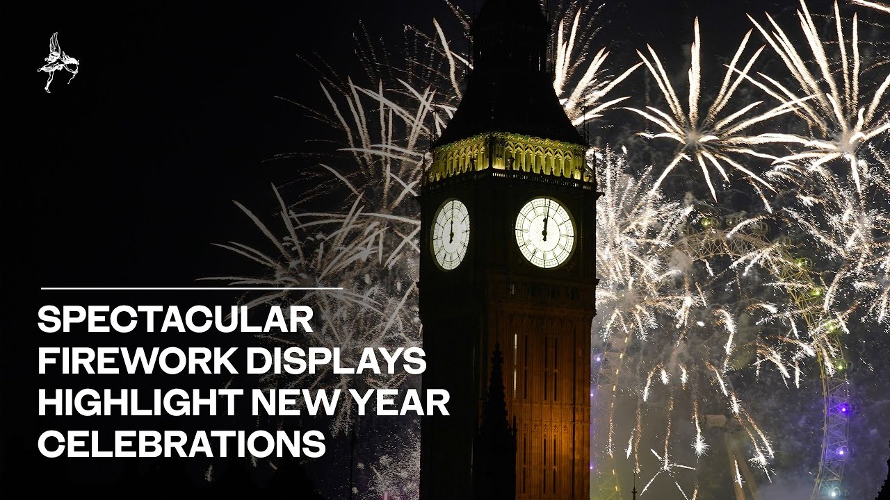 Spectacular firework displays highlight new year celebrations