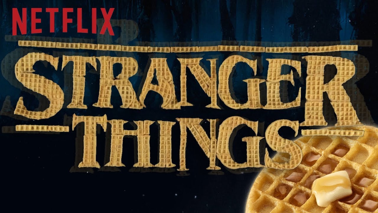 Stranger Things Title Sequence Recreated With Eggo Waffles Youtube