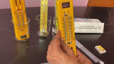 how to use abron maximum minimum thermometer alcohol bulb thype E working # physics practical