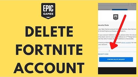 How To Delete Fortnite Account (2022) | Epic Games