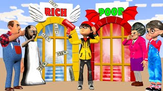 Scary Teacher 3D vs Squid Game Does Nick Deserve Go To Rich Gate Or Go to Poor Gate