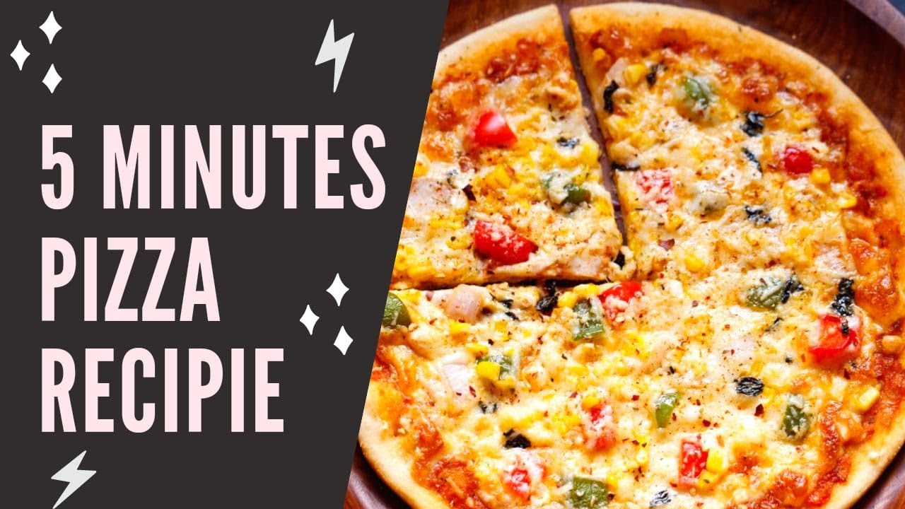 PIZZA RECIPIE HOMEMADE WHOLE WHEAT PIZZA 5 MINUTES RECIPIE HOW TO