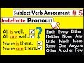 Indefinite Pronouns in English Grammar | Subject Verb Agreement Part 5