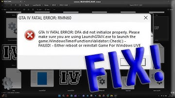 GTA IV Fatal Error DFA did not initalize properly fix