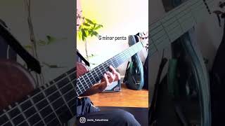 sound comparison of three different minor pentatonic over C-7 #guitar #bass #pentatonic
