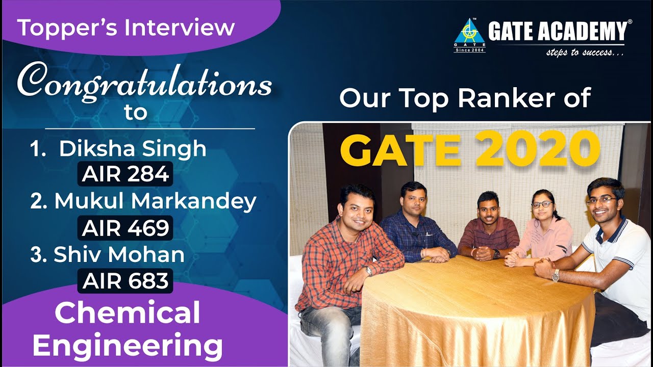 Topper's Interview | CHEMICAL ENGINEERING | 1