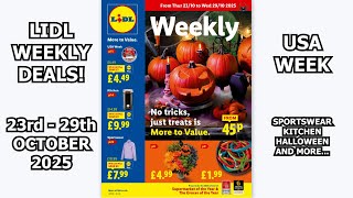 Lidl Weekly Deals 23rd  - 29th October 2025 USA Week