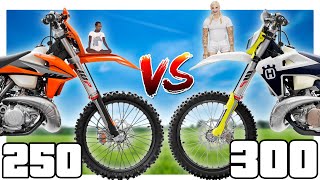 What Is The BETTER Bike? | 250 vs 300 Two Stroke Comparison..