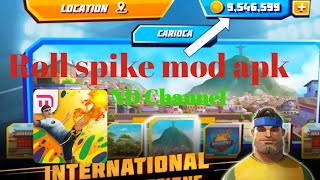 Roll spike เกมส์ยอดนิยม ตะกร้อ mod apk  ยิ่งใช้ยิ่งเพิ่ม *ลิ้งใต้คลิป* screenshot 1