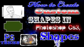 #pstricks #PhotoshopCS3 How to Create Custom Shapes in Adobe Photoshop 2021 ps tricks