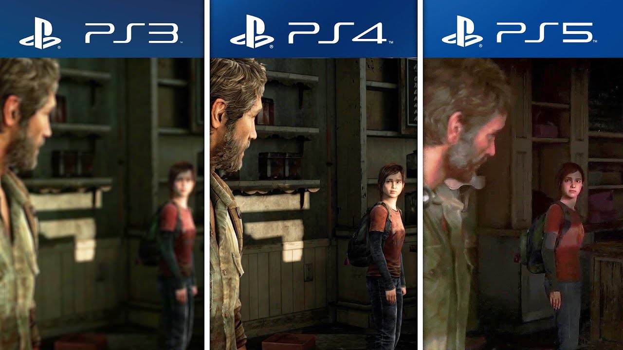 The Last Of Us Joel Meets Ellie Side By Side Comparison Ps3 Vs Ps4 