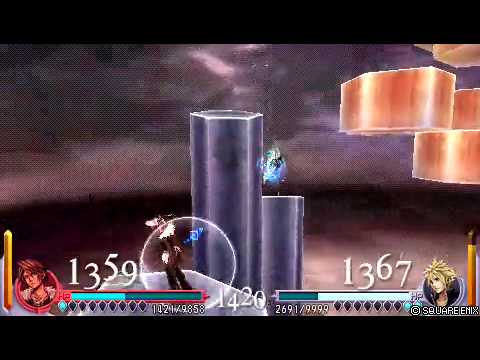 [PSP] Dissidia Final Fantasy (Online Battle): RDF (Squall) vs Cloud Strife [240p]