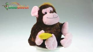 Plush Monkey Animal Vibrating Massager with Hot Cold Therapy - dinodirect screenshot 2