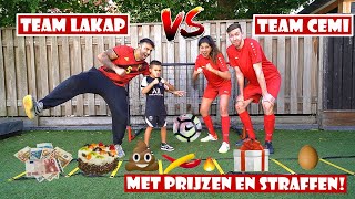 WE HOUDEN EEN VOETBAL CHALLENGE TEGEN CELINE EN MICHIEL! ⚽️🥅 | LAKAP JUNIOR