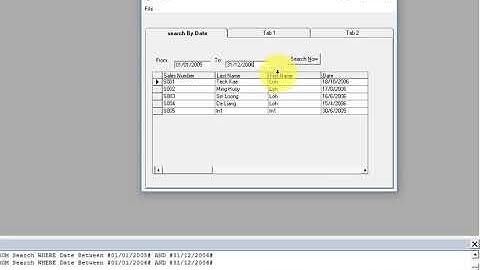 How to search Date use mskEdit Control in Visual Basic 6.0