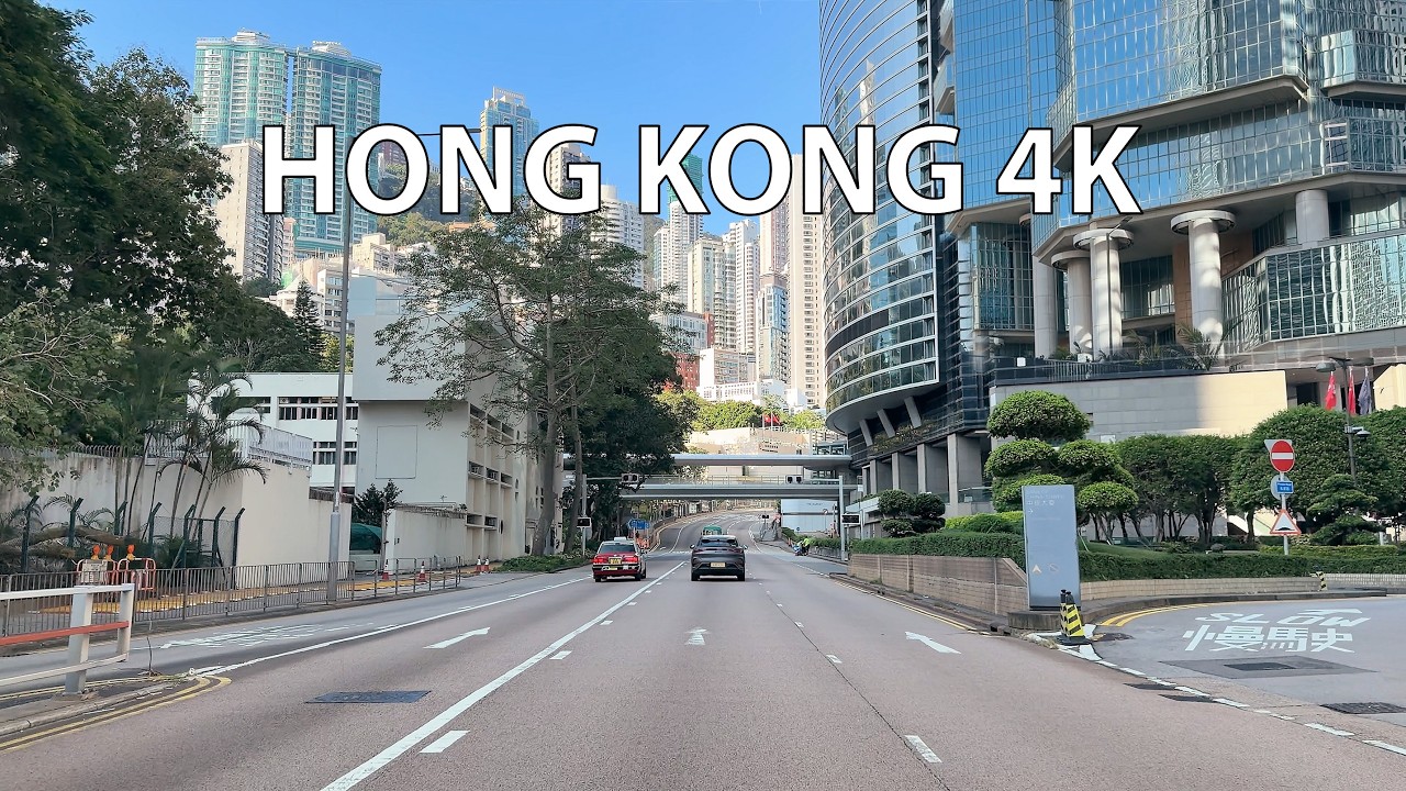Hong Kong 4K - Hollywood Hills - Morning Drive