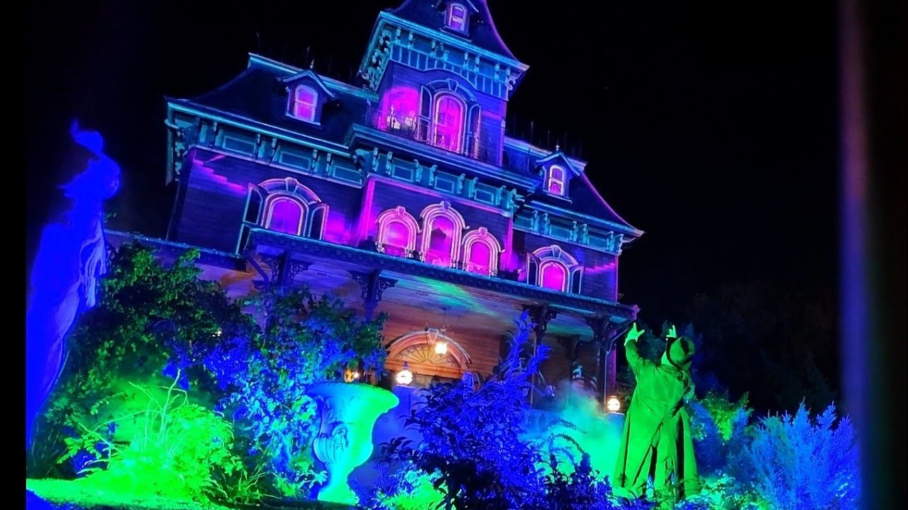 PHANTOM MANOR ON RIDE Halloween 2025 LOW LIGHT POV Disneyland Paris 
