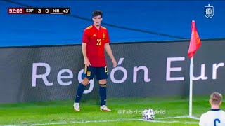 Miguel Gutiérrez debut for Spain U21 vs Northern Ireland (12/10/2021)