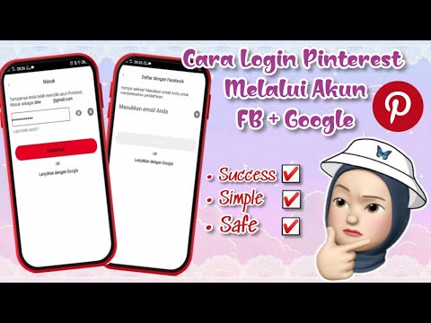 Cara Login Pinterest Melalui Akun FB + Google