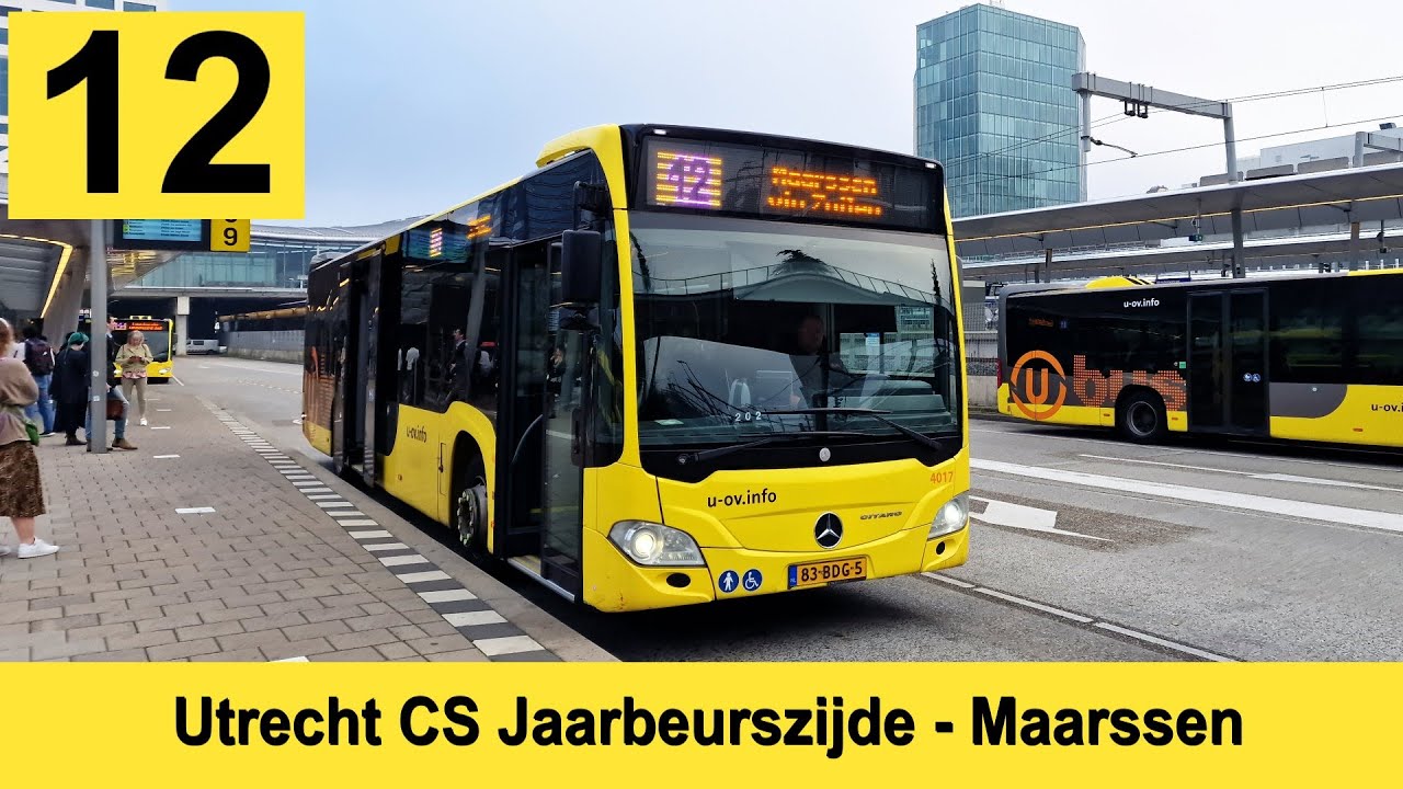 U-OV lijn 12: CS Jaarbeurszijde - Station Maarssen | Qbuzz 4017 | 2024