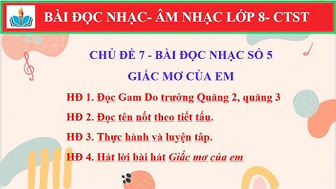 Bài đọc nhạc số 5 lớp 8 Chân trời sáng tạo