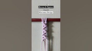 Macrame for Beginners Class 61 #macrameforbeginners #macramebracelet #bracelet #macramepattern #diy