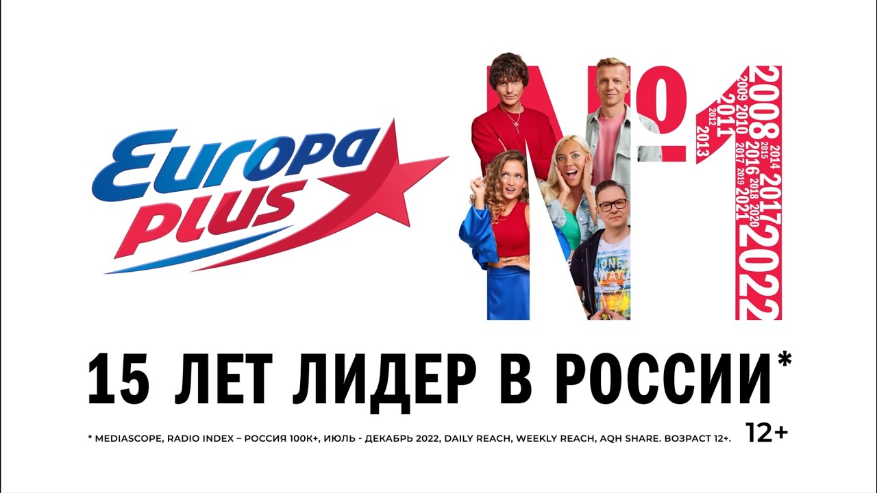 ТЫ! МЫ! ХИТЫ! Европа Плюс – 15 лет радио №1 в России*! - YouTube