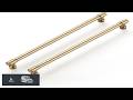 Ravinte 2 Pack 10 Inch Hole Center Solid Kitchen Cabinet Handles Champagne